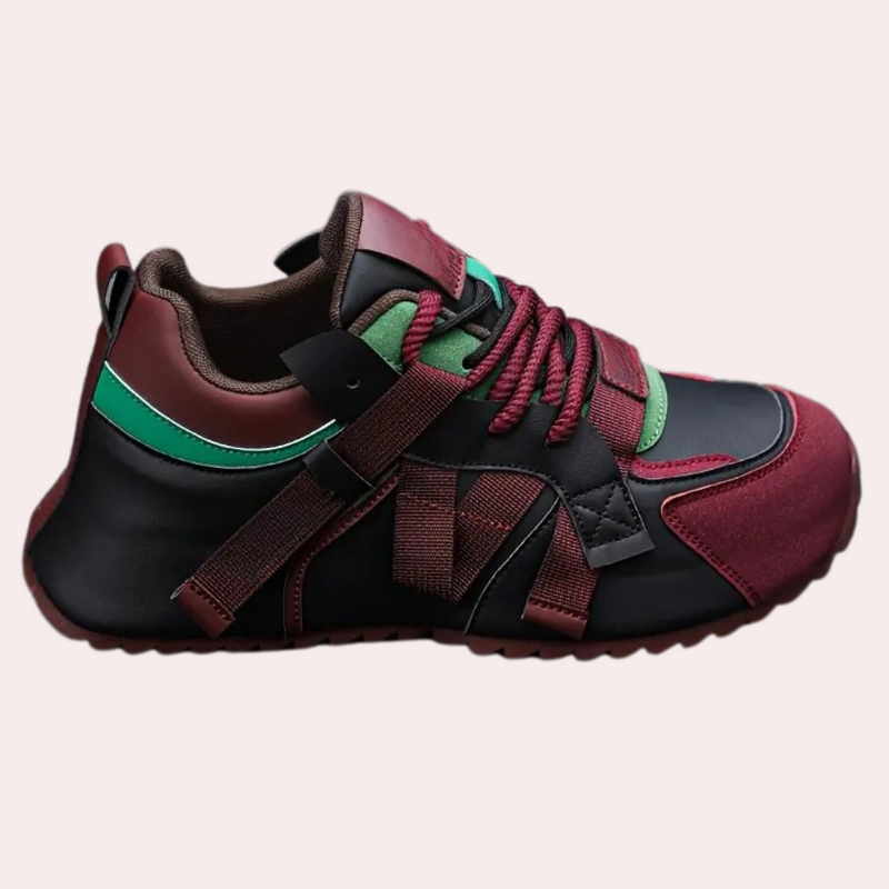 Herren Sneaker mit modernem Design und Komfortsohle-Rot-39-Luzern Mode