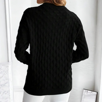 Damen Strickpullover mit Strukturmuster - Modischer Look-Luzern Mode