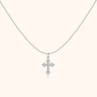 Halskette mit Kreuz | Spirituell Stilvoll Silber Gold Langlebig Einzigartig-SIlber-Luzern Mode