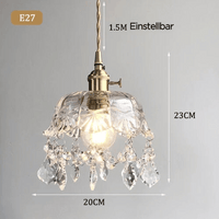 Deckenlampe | Hängend Kristall Stilvoll Vielseitig Atmosphärisch Langlebig-Luzern Mode