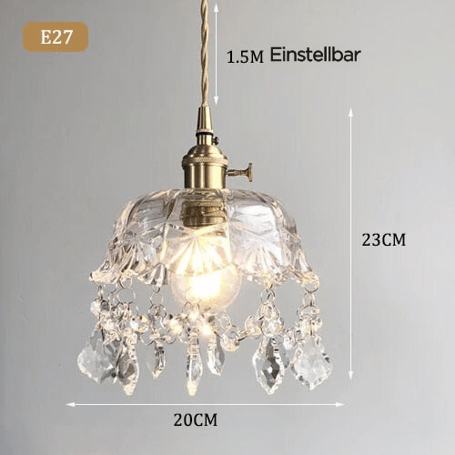 Deckenlampe | Hängend Kristall Stilvoll Vielseitig Atmosphärisch Langlebig-Luzern Mode