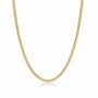 Herrenkette | Gliederkette Stilvoll Robust Langlebig Silber Vielseitig-3 mm-Gold-Luzern Mode