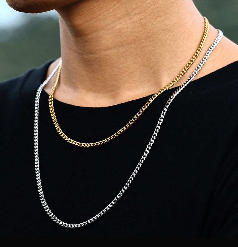 Herrenkette | Gliederkette Stilvoll Robust Langlebig Silber Vielseitig-Luzern Mode