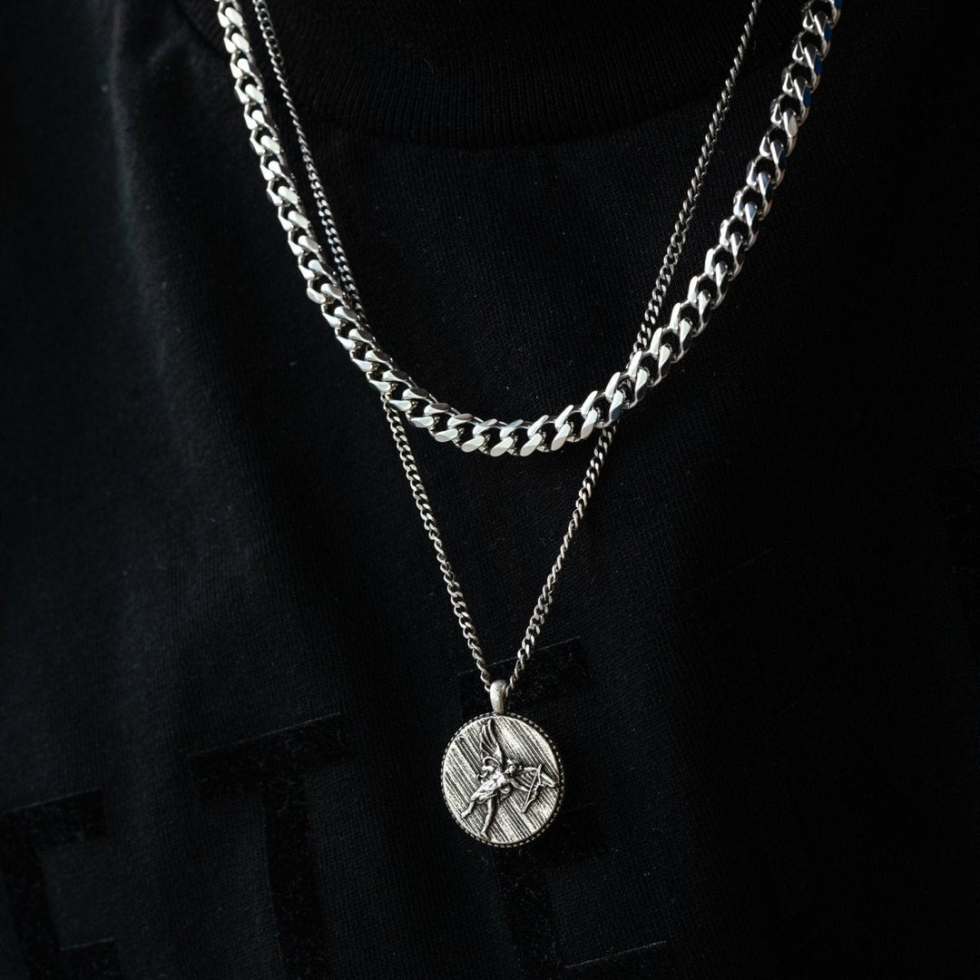 Herrenkette | Gliederkette Stilvoll Robust Langlebig Silber Vielseitig-Luzern Mode