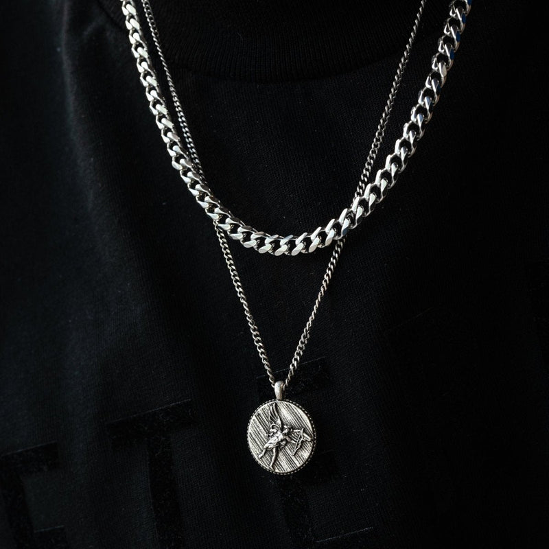 Herrenkette | Gliederkette Stilvoll Robust Langlebig Silber Vielseitig-Luzern Mode