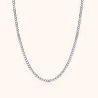 Herrenkette | Gliederkette Stilvoll Robust Langlebig Silber Vielseitig-3 mm-Silber-Luzern Mode