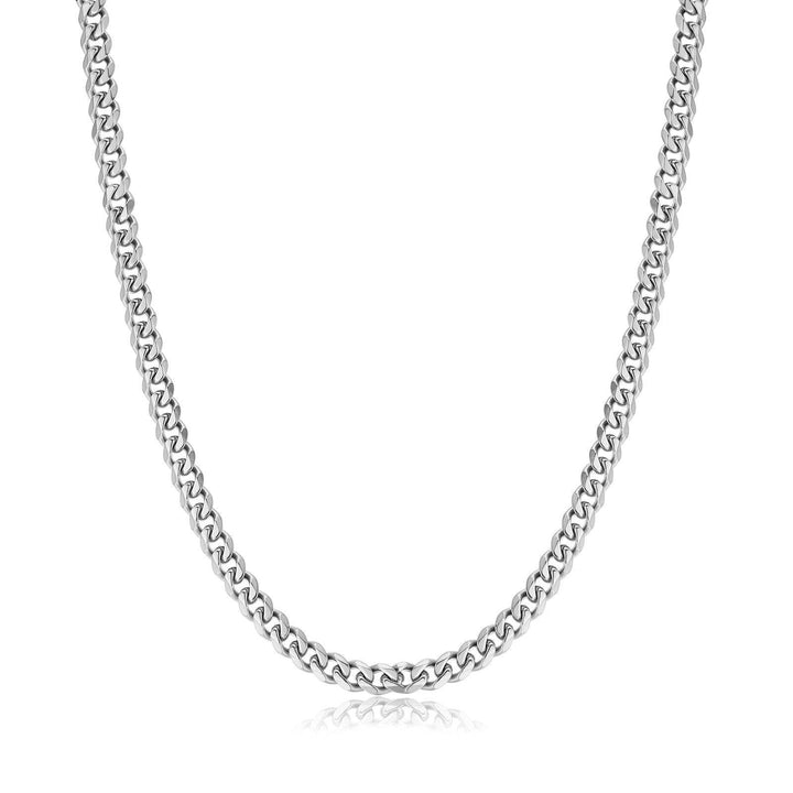 Herrenkette | Gliederkette Stilvoll Robust Langlebig Silber Vielseitig-5 mm-Silber-Luzern Mode