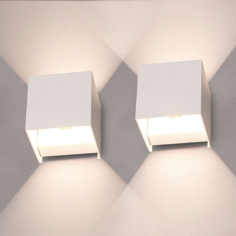 LED Wandleuchte | Kubus Wiederaufladbar Kabellos Vielseitig Stilvoll Stimmungsvolles Licht-Weiß-Luzern Mode