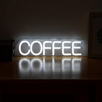 LED-Nachtlampe | Kaffee, Langlebig, Energieeffizient, Stimmungsvolles Licht, Vielseitig, USB, Weiß-Luzern Mode