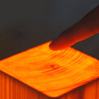 Tischlampe | Holzoptik Stilvoll Modern Langlebig Wiederaufladbar Vielseitig-Luzern Mode
