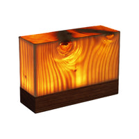 Tischlampe | Holzoptik Stilvoll Modern Langlebig Wiederaufladbar Vielseitig-Luzern Mode