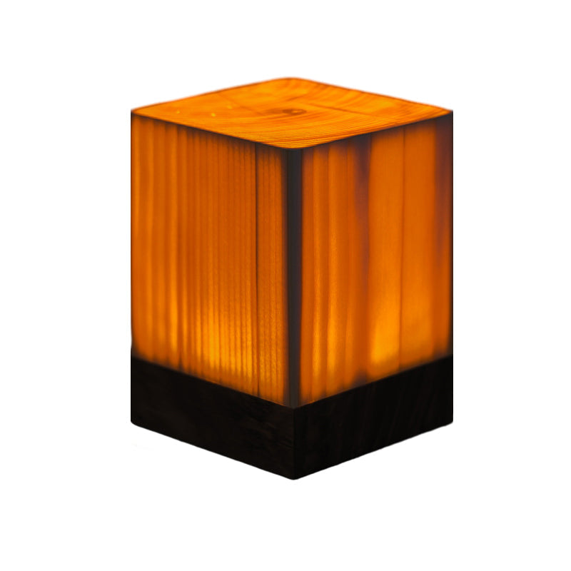Tischlampe | Holzoptik Stilvoll Modern Langlebig Wiederaufladbar Vielseitig-Luzern Mode
