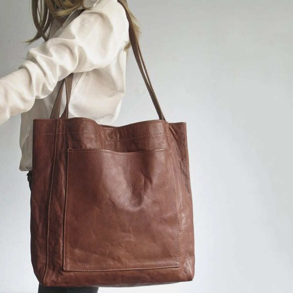 Vintage Leder Schultertasche Damen - Handgefertigte Tasche-Luzern Mode