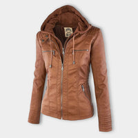 Damen Lederjacke mit Reißverschluss - Stilvoll und Elegant-Luzern Mode