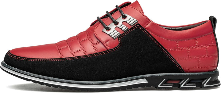 Herren Freizeitschuhe Leder Atmungsaktiv Rutschfest Komfort-Luzern Mode