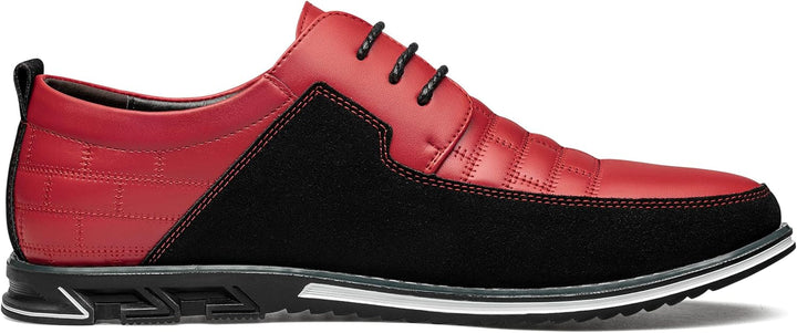Herren Freizeitschuhe Leder Atmungsaktiv Rutschfest Komfort-Luzern Mode