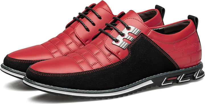 Herren Freizeitschuhe Leder Atmungsaktiv Rutschfest Komfort-Luzern Mode