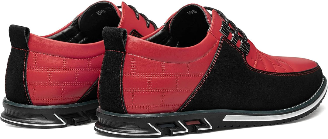 Herren Freizeitschuhe Leder Atmungsaktiv Rutschfest Komfort-Luzern Mode