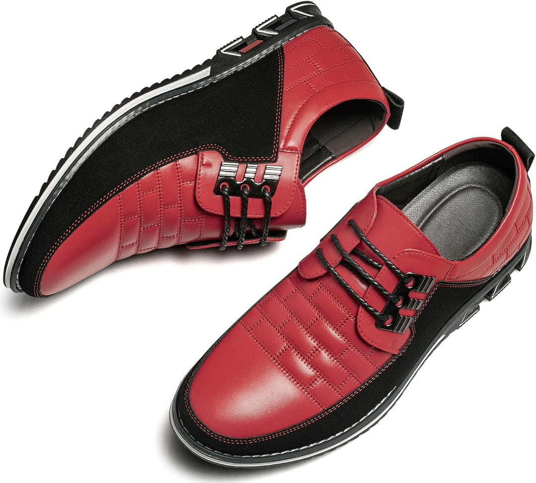 Herren Freizeitschuhe Leder Atmungsaktiv Rutschfest Komfort-Luzern Mode
