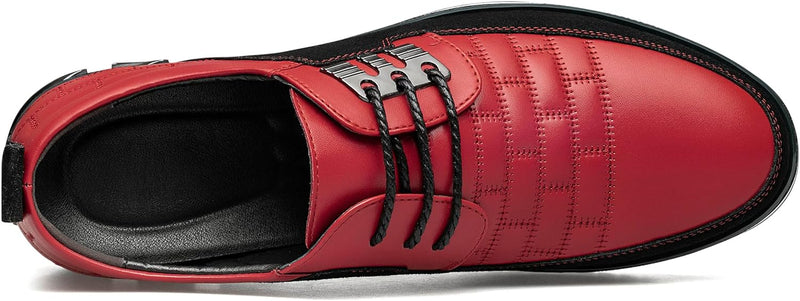 Herren Freizeitschuhe Leder Atmungsaktiv Rutschfest Komfort-Luzern Mode