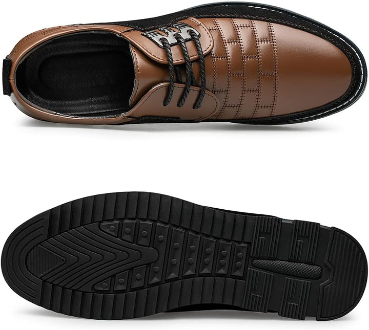 Herren Freizeitschuhe Leder Atmungsaktiv Rutschfest Komfort-Luzern Mode