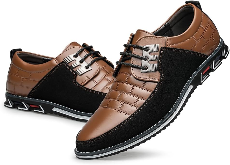 Herren Freizeitschuhe Leder Atmungsaktiv Rutschfest Komfort-Luzern Mode