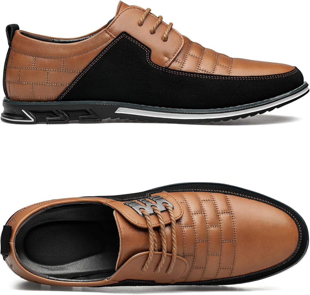 Herren Freizeitschuhe Leder Atmungsaktiv Rutschfest Komfort-Luzern Mode