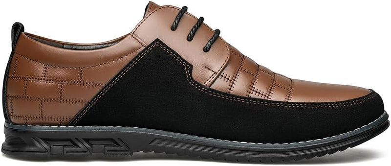 Herren Freizeitschuhe Leder Atmungsaktiv Rutschfest Komfort-Luzern Mode