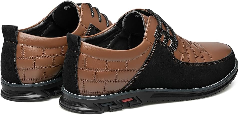Herren Freizeitschuhe Leder Atmungsaktiv Rutschfest Komfort-Luzern Mode