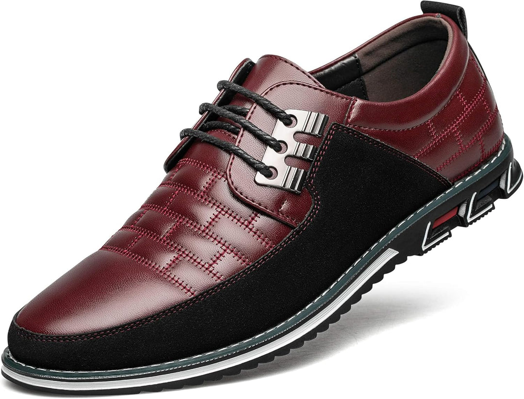 Herren Freizeitschuhe Leder Atmungsaktiv Rutschfest Komfort-Luzern Mode