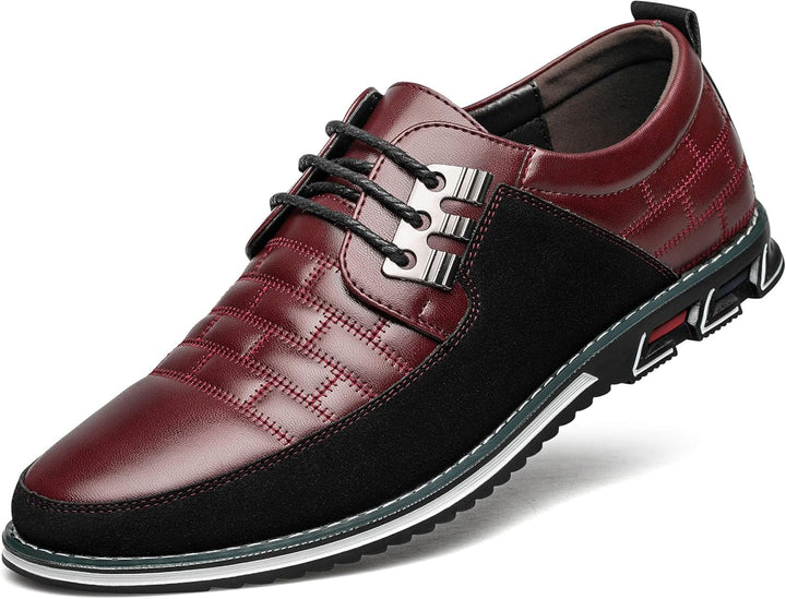 Herren Freizeitschuhe Leder Atmungsaktiv Rutschfest Komfort-Luzern Mode