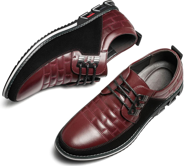 Herren Freizeitschuhe Leder Atmungsaktiv Rutschfest Komfort-Luzern Mode