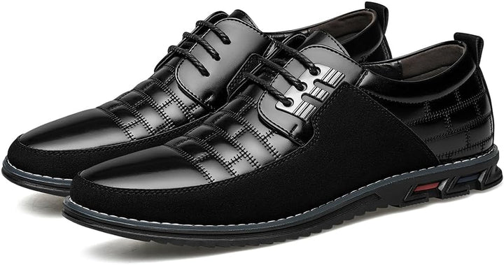 Herren Freizeitschuhe Leder Atmungsaktiv Rutschfest Komfort-Luzern Mode