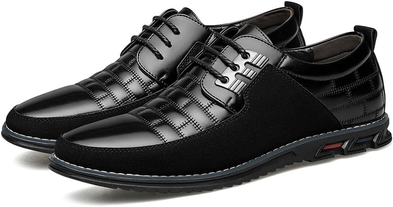 Herren Freizeitschuhe Leder Atmungsaktiv Rutschfest Komfort-Luzern Mode