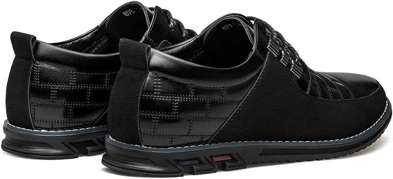 Herren Freizeitschuhe Leder Atmungsaktiv Rutschfest Komfort-Luzern Mode