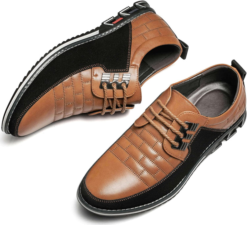 Herren Freizeitschuhe Leder Atmungsaktiv Rutschfest Komfort-Luzern Mode