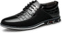 Herren Freizeitschuhe Leder Atmungsaktiv Rutschfest Komfort-Schwarz-40-Luzern Mode
