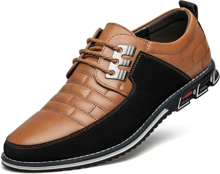 Herren Freizeitschuhe Leder Atmungsaktiv Rutschfest Komfort-Luzern Mode