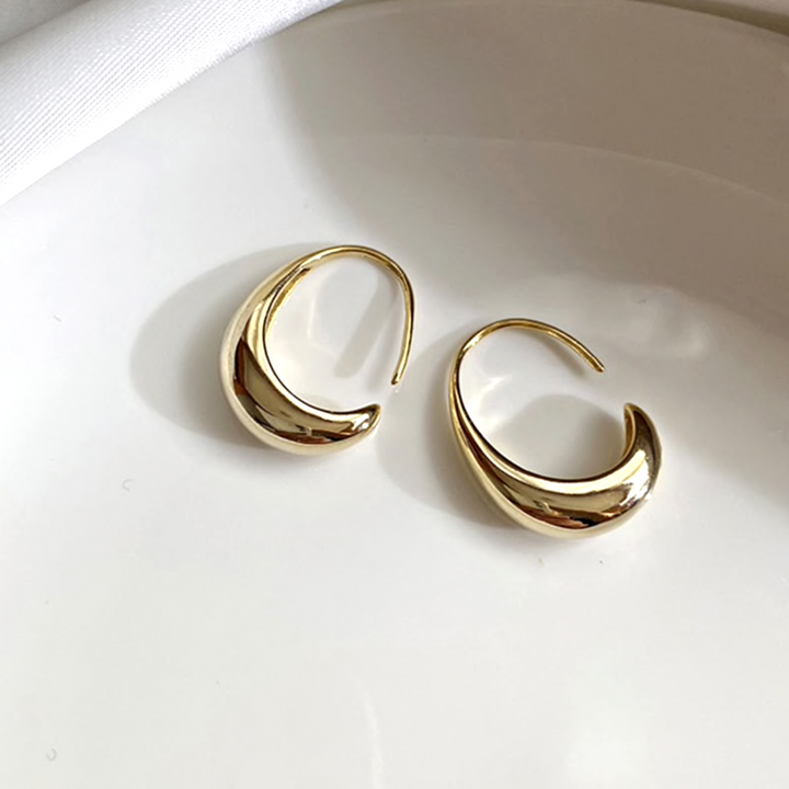 Luxus-Ohrringe | Silber Gold Vergoldet Stilvoll Langlebig Hypoallergen-Luzern Mode