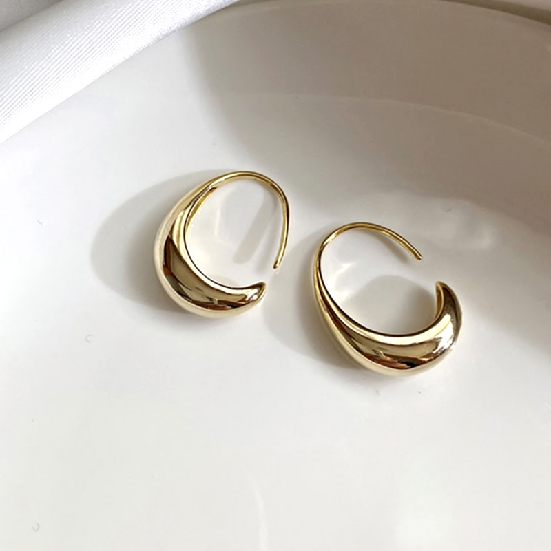 Luxus-Ohrringe | Silber Gold Vergoldet Stilvoll Langlebig Hypoallergen-Luzern Mode