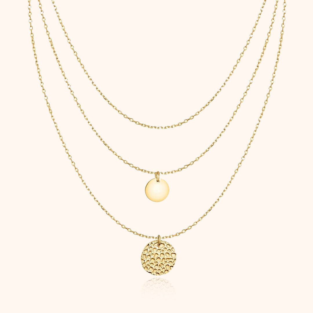 Mehrlagige Halskette | Stilvoll Anhänger Silber Langlebig Einzigartig 3-teilig-Gold-Luzern Mode