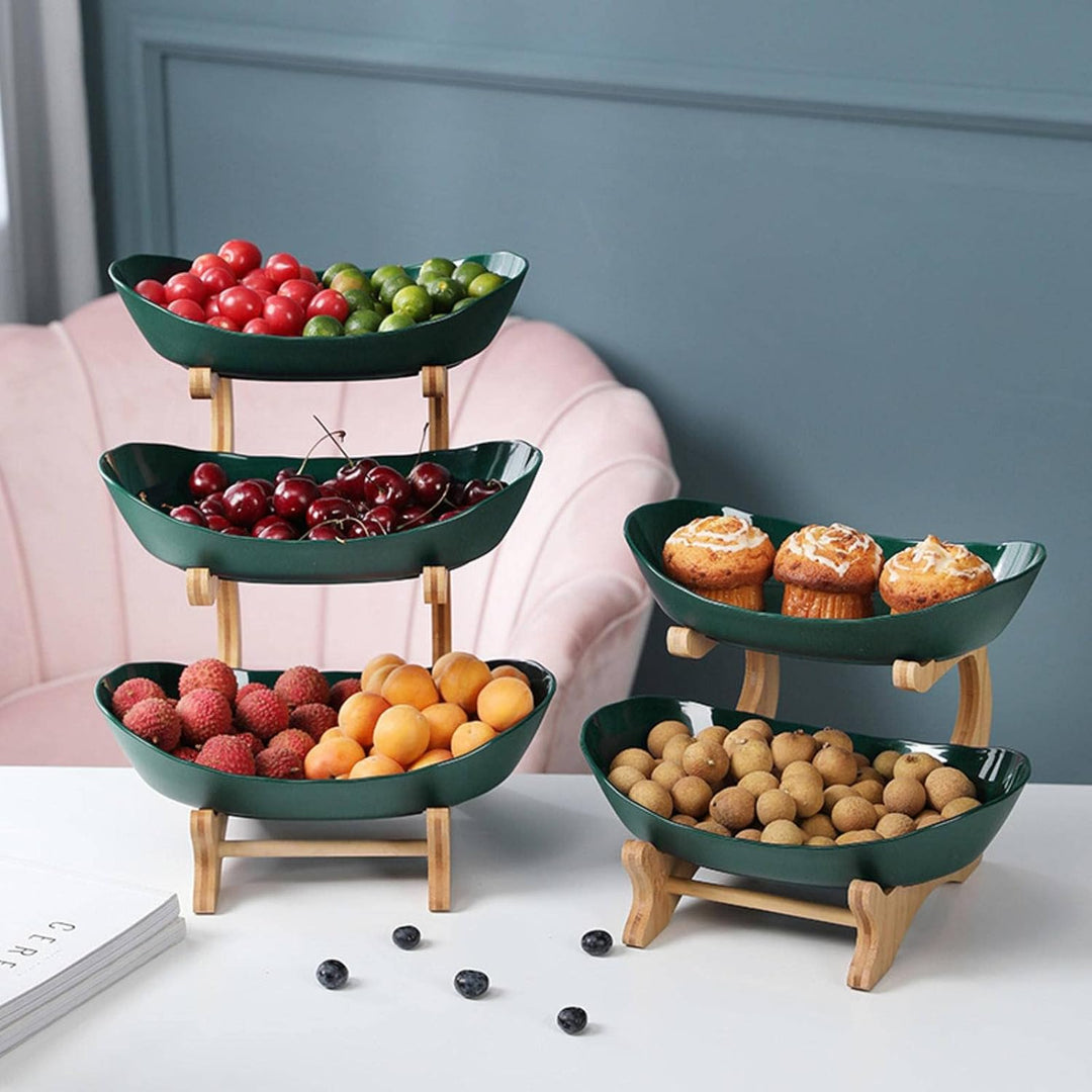 Obstschale | Ständer | 2-stöckig | 3-stöckig | Modern | Stilvoll | Langlebig-Luzern Mode