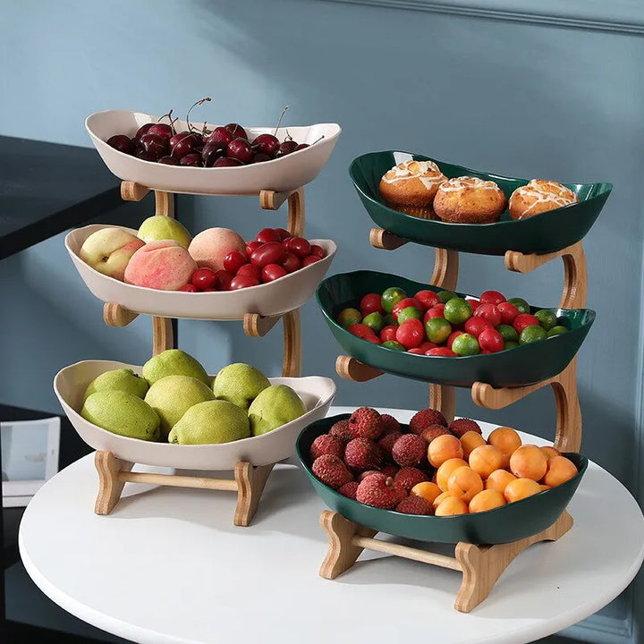 Obstschale | Ständer | 2-stöckig | 3-stöckig | Modern | Stilvoll | Langlebig-Luzern Mode