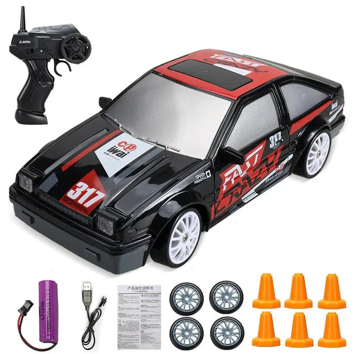 Mini Drift Auto | Wiederaufladbar Langlebiger Rennwagen mit Fernbedienung-HONDA-Luzern Mode