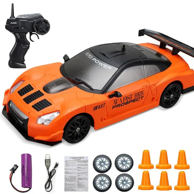 Mini Drift Auto | Wiederaufladbar Langlebiger Rennwagen mit Fernbedienung-Lotus-Luzern Mode