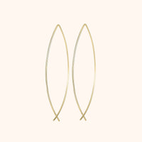 Ohrringe | Lang Minimalistisch Stilvoll Silber Einzigartig Vielseitig-Gold-Luzern Mode