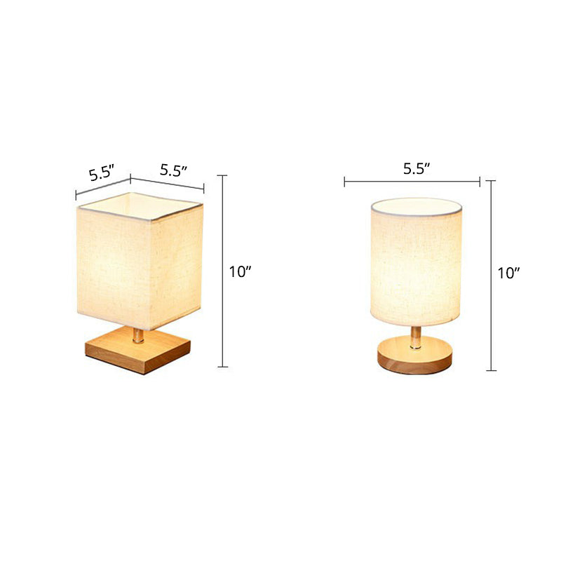 Tischlampe | Rund Quadratisch Leinen Stilvoll Minimalistisch Langlebig LED-Luzern Mode