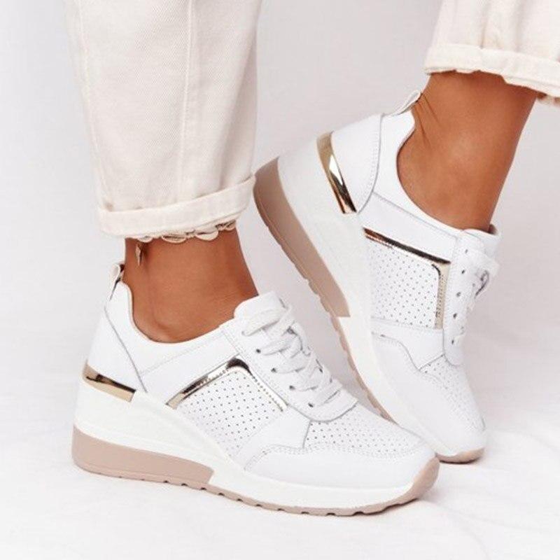 Orthopädische Damen-Sneaker | Stilvoll | Bequem | Vielseitig | Trendy-Weiß-36-Luzern Mode