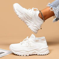 Damen Sneaker mit Strick-Obermaterial und Komfortsohle-Luzern Mode