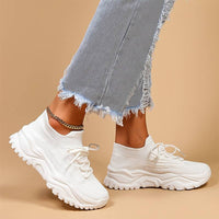 Damen Sneaker mit Strick-Obermaterial und Komfortsohle-Luzern Mode